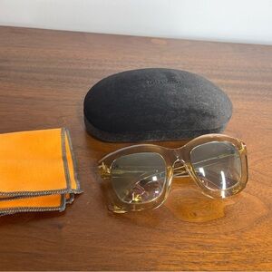 Tom Ford Transparent Gold Sunglasses